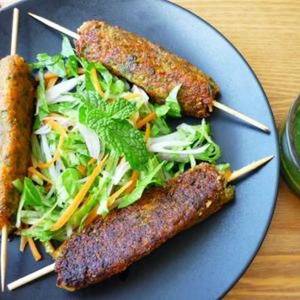 RAJWARI SUBZ AUR PANEER KE SEEKH