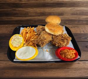 NFC Special Duo Meal👇Broasted Fried Chicken 2Pcs Combo = Bun + Dip + Ketchup  @Special Mega offer