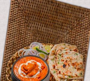 Tawa chicken [quarter 4 pieces] with 3 rumali roti and muradabadi biryani [quarter]