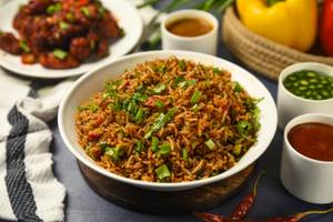 Veg Manchurian Rice (manchurian Flavour)