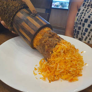 Bamboo Chicken Dum Biryani