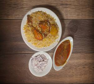 Chicken Biryani+Chicken Chaap [Half]+Salad