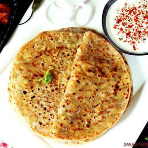 2 Mixparatha + Dahi + Butter + Achar