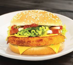 Chicken patty burger
