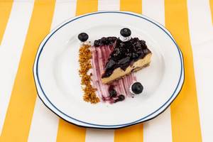 New York Style Blueberry Cheesecake
