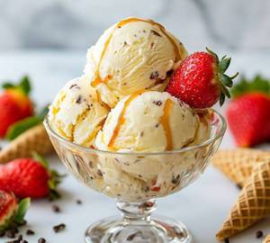 Butterscotch icecream 3 scoop
