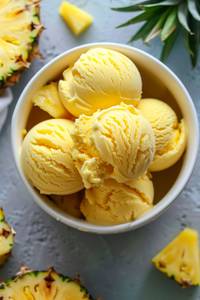 Pineapple ice cream