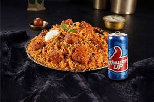 Andhra Chicken Biryani with Thums Up