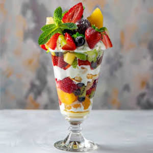 Loded Fruit Sundaes