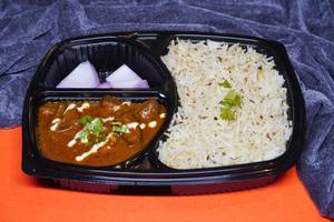 Mushroom Kaleji With Jeera Rice
