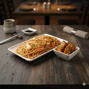 Veg Noodles +  Paneer Chilli [H] Serve 1