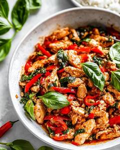 Hot Basil Chicken Dry