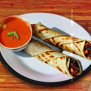 Egg Achari Chaap Roll