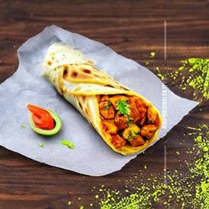 Egg Chaap Tikka Roll