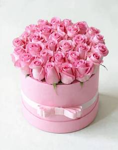 Pink Rose Box Arrangement