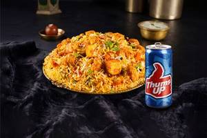 Paneer Subz Biryani with Thums Up