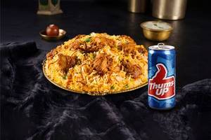 Lazeez Bhuna Murgh Biryani with Thums Up