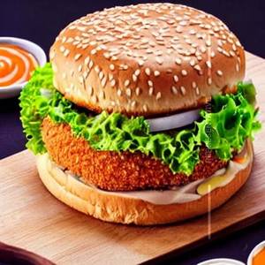 Achari Mayo Burger