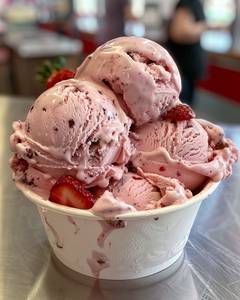 Strawberry ice cream