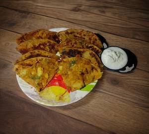 2 Aloo Paratha + Dahi