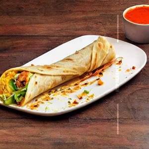 Egg Afghani Malai Chaap Roll