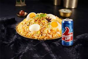 Tokhm-E-Biryani with Thums Up