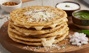 Cheese Aloo Pyaaz Paratha