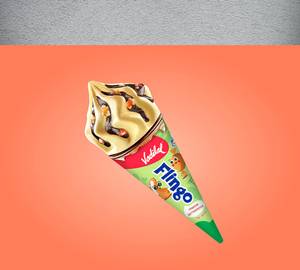 Crunchy Butterscotch Flingo- Ice Cream Cone [110 Ml]