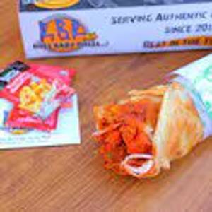 Egg Paneer Tikka Roll