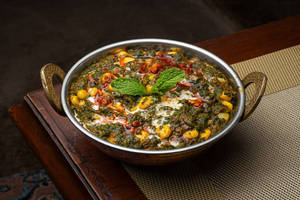 Palak Lehsuni Corn