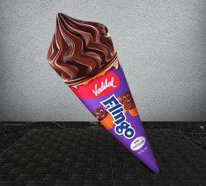 Dark Chocolate Flingo- Ice Cream Cone [110 Ml] Pack Of 4