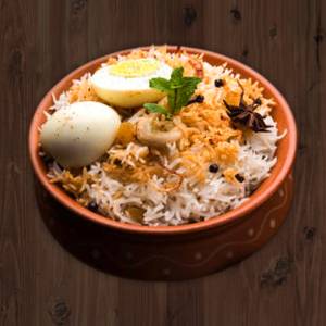 Egg Biryani [1 Egg] With Raita
