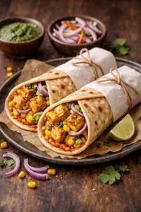 Makhani Corn Kathi Roll