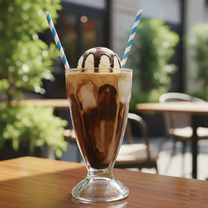 Cold Coffee With Vanilla Icecream