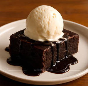 Brownie With Ice Cream