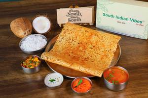 Coconut Rava Paneer Dosa