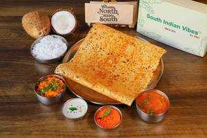 Coconut Butter Rava Masala Dosa