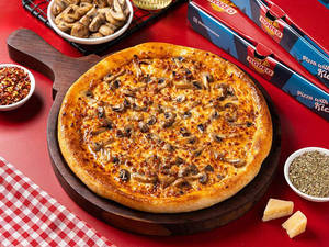 Classic Mushroom & Cheese Pizza
