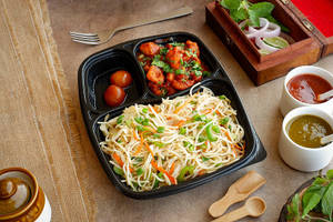 Veg Noodles   With Gobi Manchurian   Combo