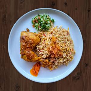 Chicken Tikka Egg Biryani [1 Pieces, 1 Egg]