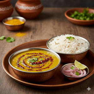 Dal Tadka With Jeera Rice