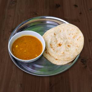 Tadka Dal Chana With Butter Roti