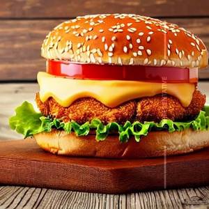 Grill Chicken Double Patty Burger