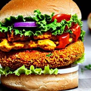 Spicy Paneer Burger