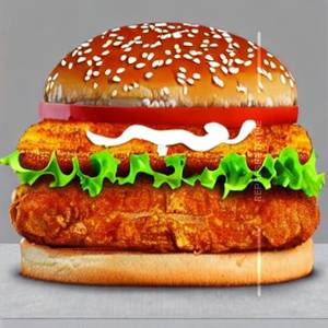 Grill Chicken Peri Peri Double Patty Burger