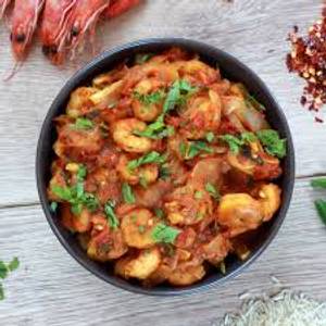 Prawns ginger masala