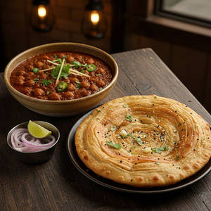 Chole With Amritsari Kulcha