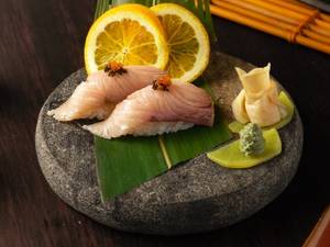 Aburi  Salmon  Mentiko Nikiri Sauce