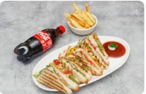 Veg Sandwich Jamboo  With Coke250ml