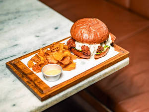 Hot Fried Chicken Burger